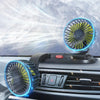 360° Adjustable Dual Head Car Cooling Fan  5V,12V,24V USB