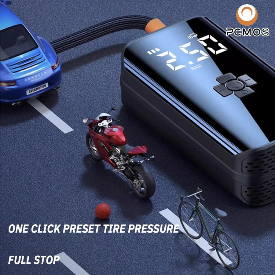 Portable Wireless Car Tire Inflator Pump  High Power & Pressure