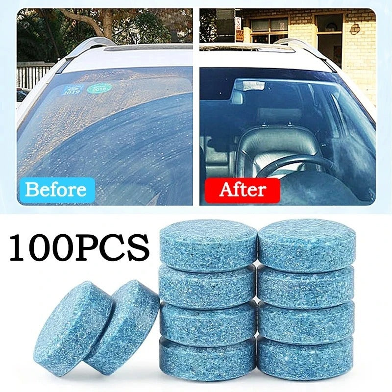 Effervescent Car Windscreen Cleaner Tablets  Concentrated Solid Detergent for Auto Wiper Glass