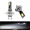 2Pcs Super Bright H4 H7 LED Headlight Bulbs 80W  12000LM Car Motorcycle Fog Lamps 12V 24V