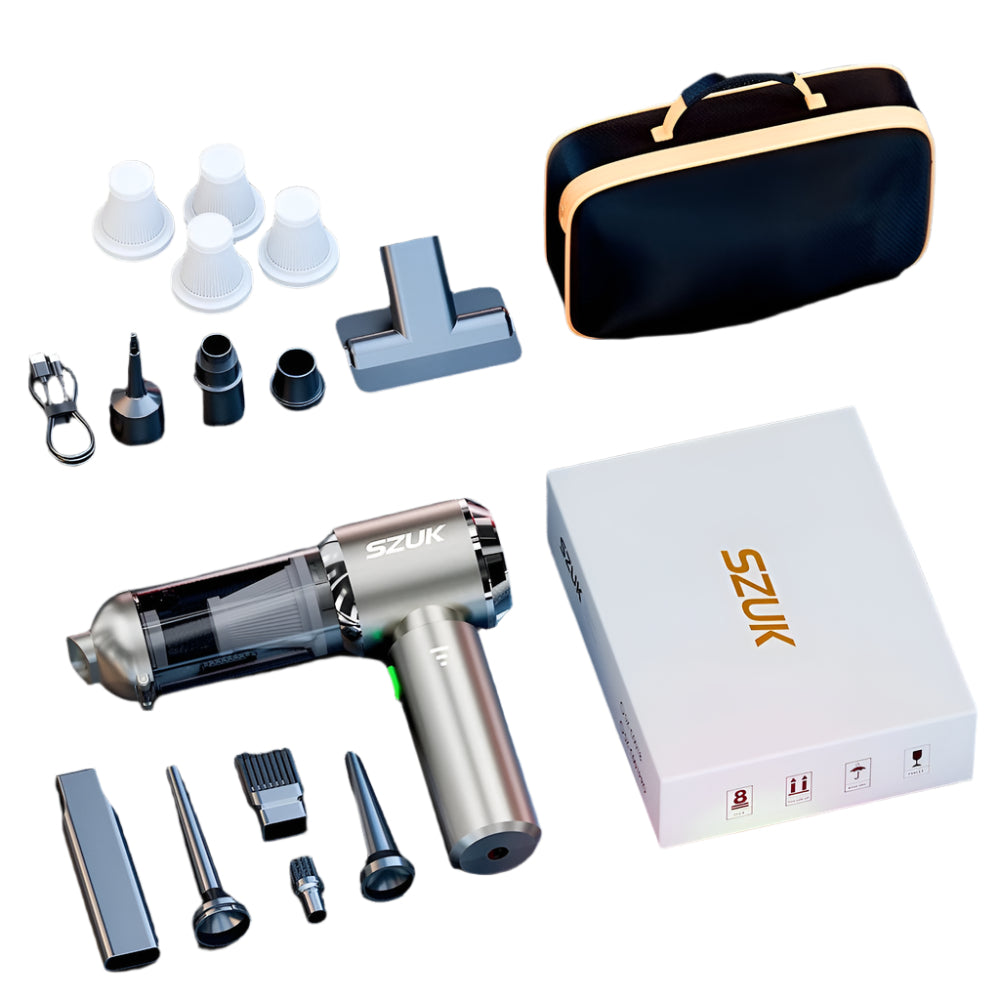 Mini Car Vacuum Cleaner – 98500Pa Wireless Handheld Vacuum