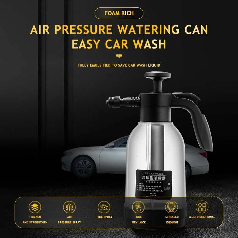 Manual Car Wash Foam Sprayer Bottle with Air Pressure Jet and Snow Foam Generator