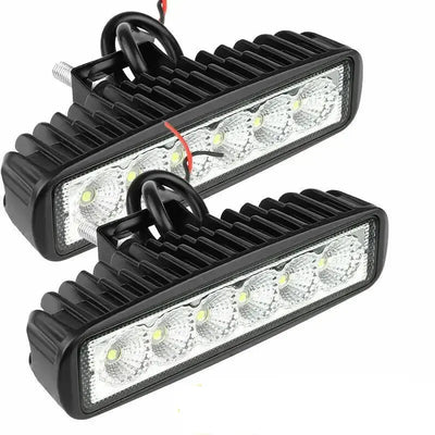 2PCS 18W LED Car Work Lights – Waterproof DRL Spotlight for SUV, Truck & Offroad Vehicles AussieCarSupplies