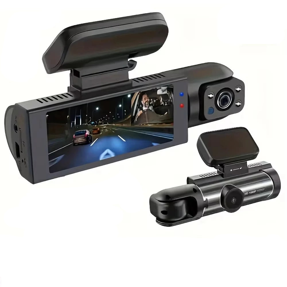 Dual Camera Dash Cam with WiFi - Front & Inside Car Camera