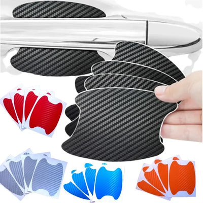 Car Stickers Anti-Scratch Door Handle Protector - Carbon Fiber Film for Car Exterior AussieCarSupplies