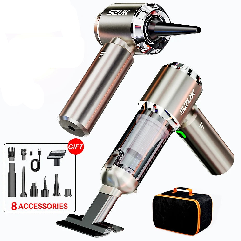 Mini Car Vacuum Cleaner – 98500Pa Wireless Handheld Vacuum