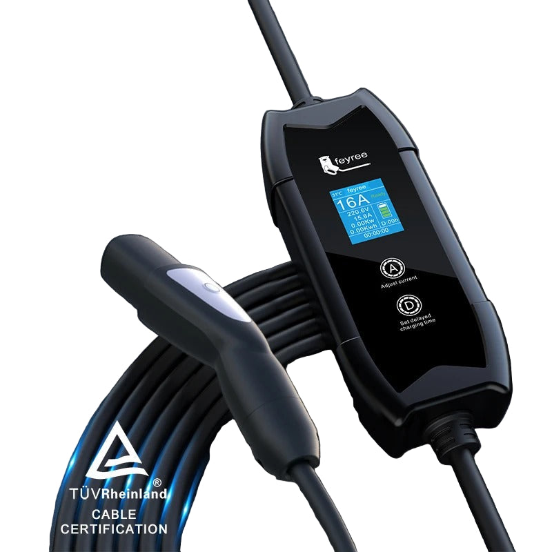 Tesla NACS Portable EV Charger 3.5kW LCD Screen Smart Charging