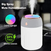 Portable Mini USB Air Humidifier and Aroma Diffuser with LED Light 330ml