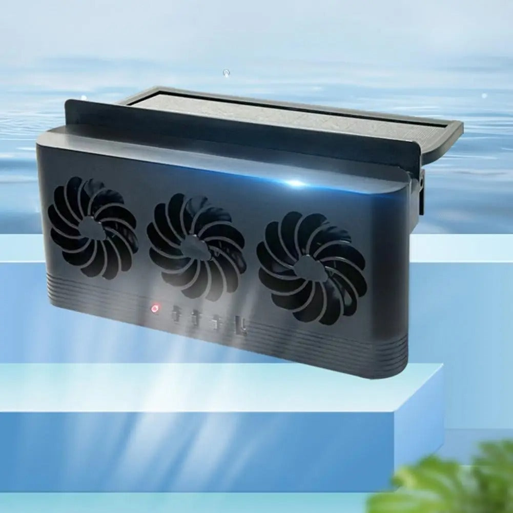 Mini Solar Car Exhaust Fan USB Cooling Ventilator Air Purifier
