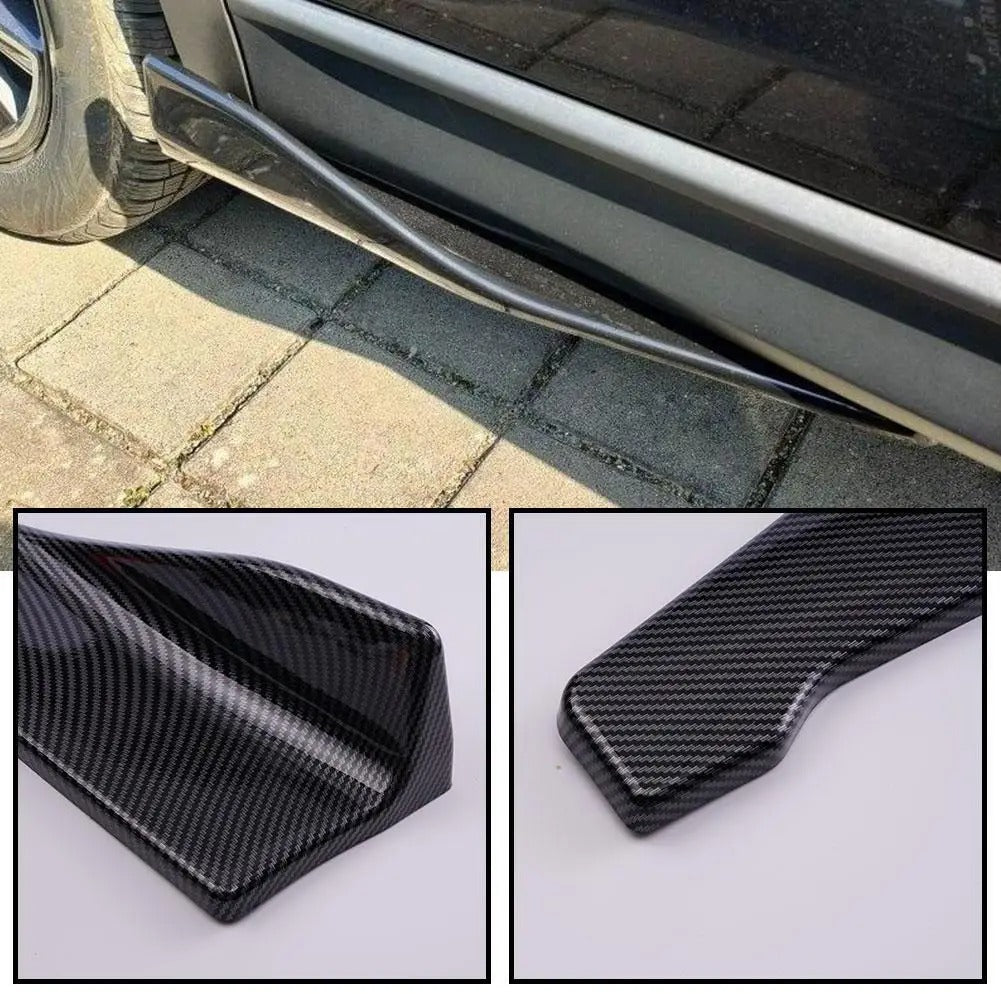 Universal Car Bumper Lip Spoiler Splitter Protector Strip 48CM Front Rear Diffuser