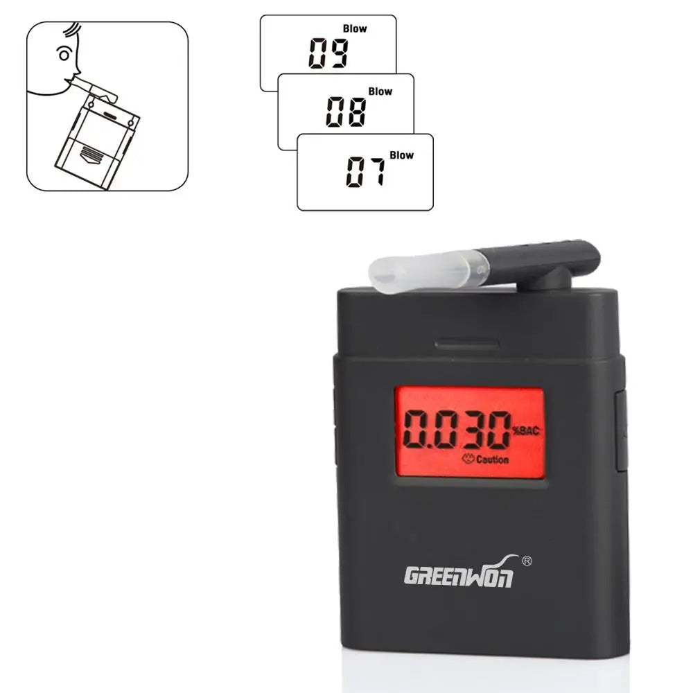 Professional Digital Alcohol Tester with LCD Display Breathalyzer Model 838