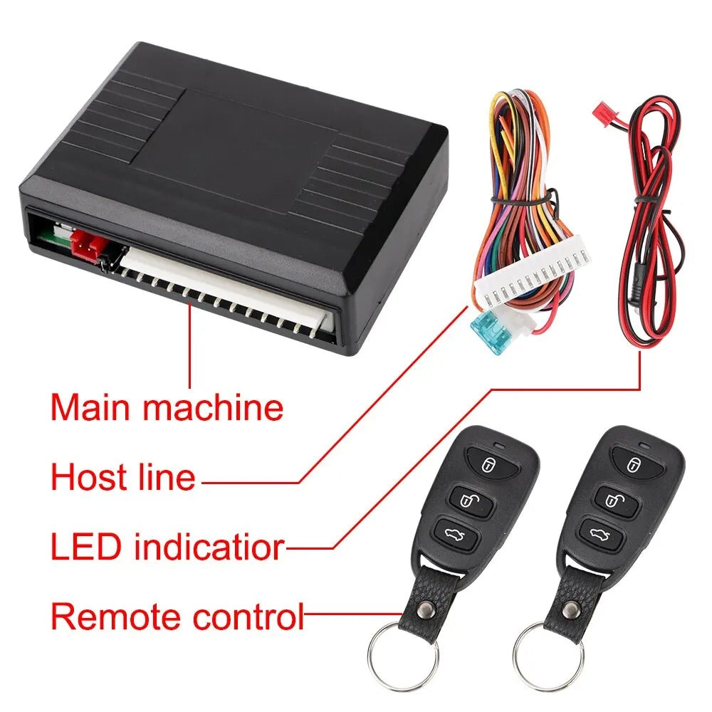 Car Remote Central Locking System with Keyless Entry and Alarm Security Kit