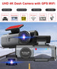 4K UHD Dash Cam with Night Vision, Wi-Fi, GPS & 24H Parking