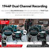1944P 2K Dash Cam WiFi GPS 360° Rotation Parking Monitor