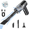 Car Wireless Vacuum Cleaner – 120W High Power Dual Use for Home & Car, Black