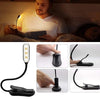 USB Rechargeable 7 LED Clip-On Book Light with 3 Color Modes
