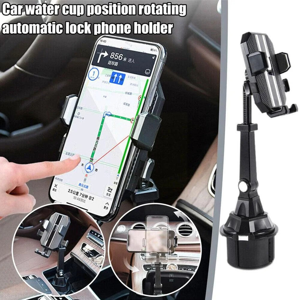 Adjustable Car Cup Holder Cellphone Mount - Universal Phone Stand