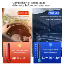 Retractable Car Windshield Sunshade Visor Heat Insulation UV Block Cover
