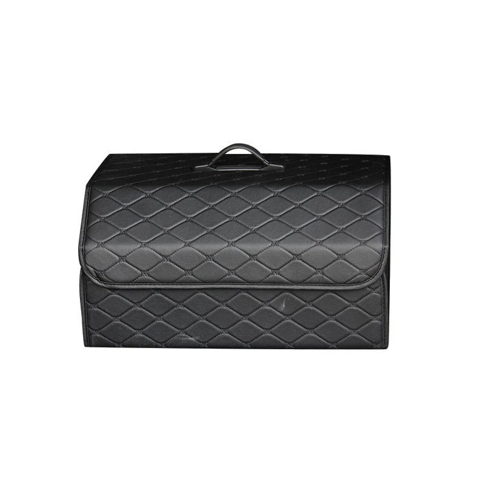 Foldable PU Leather Car Trunk Storage Box Organizer Portable Multiuse Storage Bag