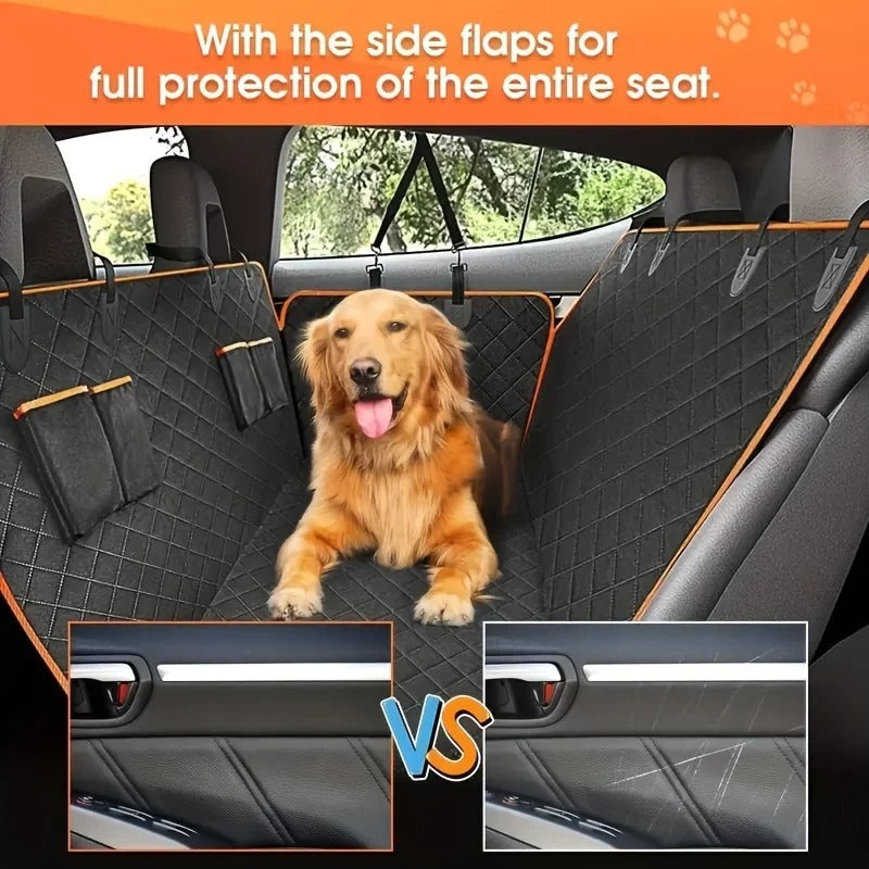 Waterproof Scratch-Resistant Dog Hammock Car Seat Cover for Back Seat Protection