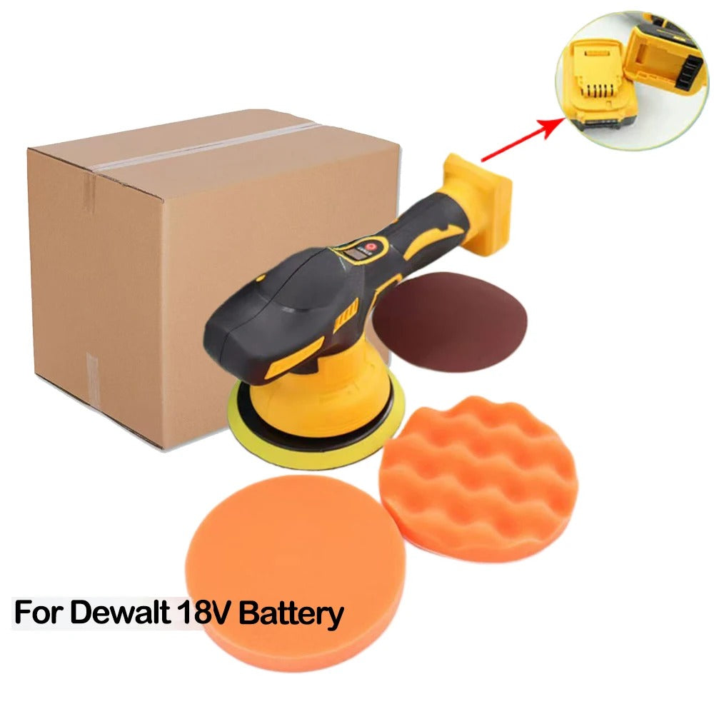 Cordless Car Polisher 8-Speed Dual Action Buffer for Waxing and Polishing Compatible with