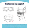 UV Protection Dog Sunglasses Adjustable Pet Goggles for Small and Medium Breed Dogs