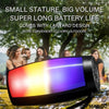 Portable Wireless Bluetooth Speaker with RGB LED Lights and TF USB Support