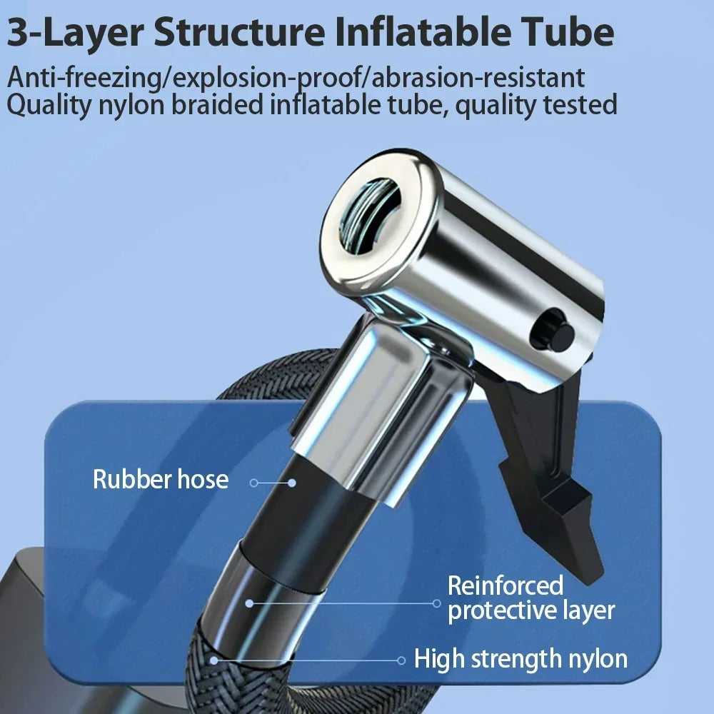 Handheld High Precision Air Compressor Tire Inflator for Motorcycle Bicycle and Car