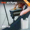 Mini Portable Electric Bike Tire Inflator with Presta and Schrader Valve Support
