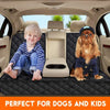 Waterproof Dog Car Rear Seat Hammock Cover with Shoulder Strap for Pet Travel Protection