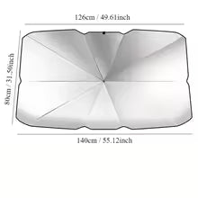 Retractable Car Windshield Sunshade Visor Heat Insulation UV Block Cover