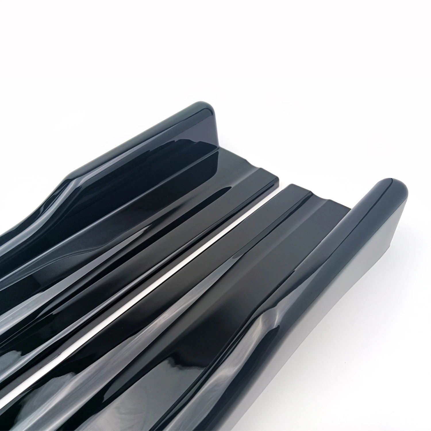 Universal Car Side Skirt Winglet Splitters 8PCS Lip Spoiler Kit for BMW Audi VW Honda Benz