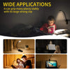 USB Rechargeable 7 LED Clip-On Book Light with 3 Color Modes