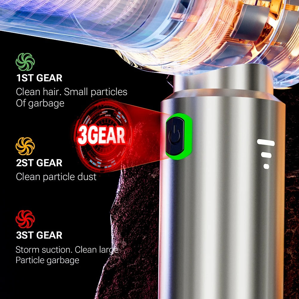 Mini Car Vacuum Cleaner – 98500Pa Wireless Handheld Vacuum
