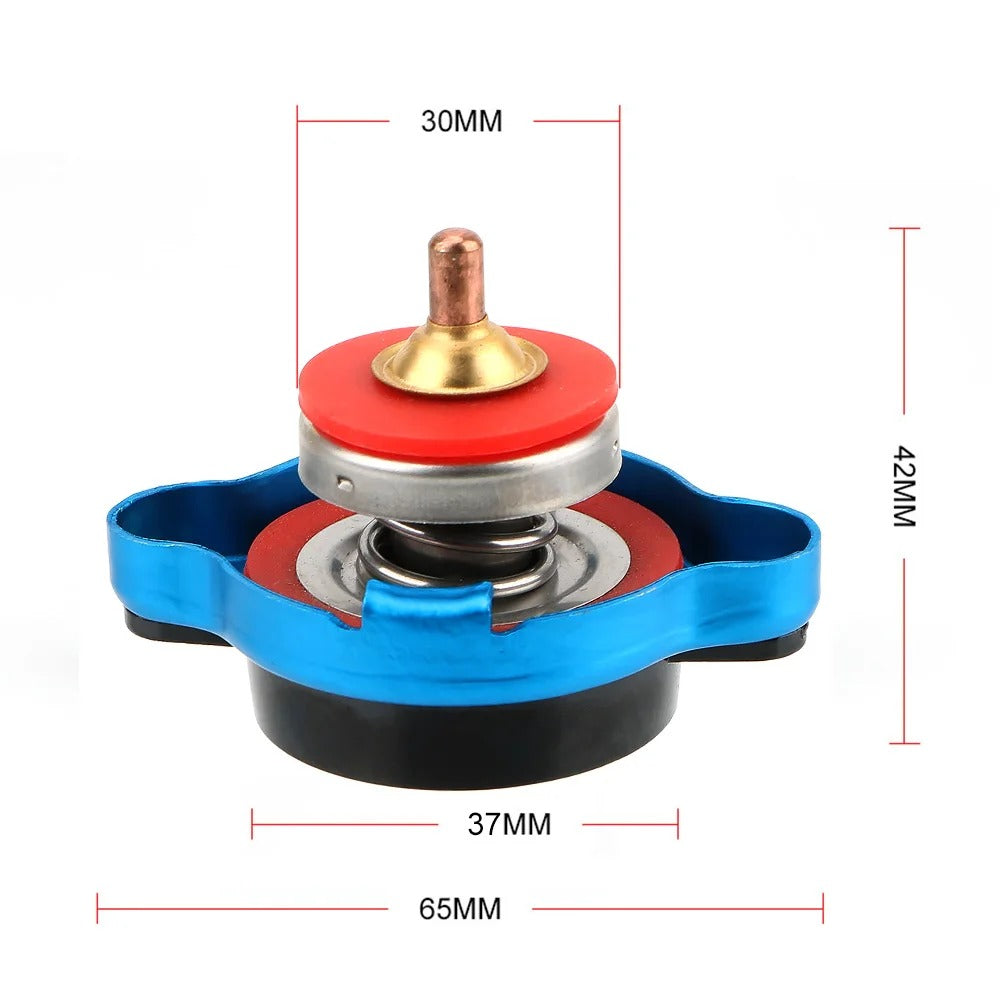 Car Radiator Cap with Temperature Gauge and Pressure Sensor 0.9 1.1 1.3 Bar Options