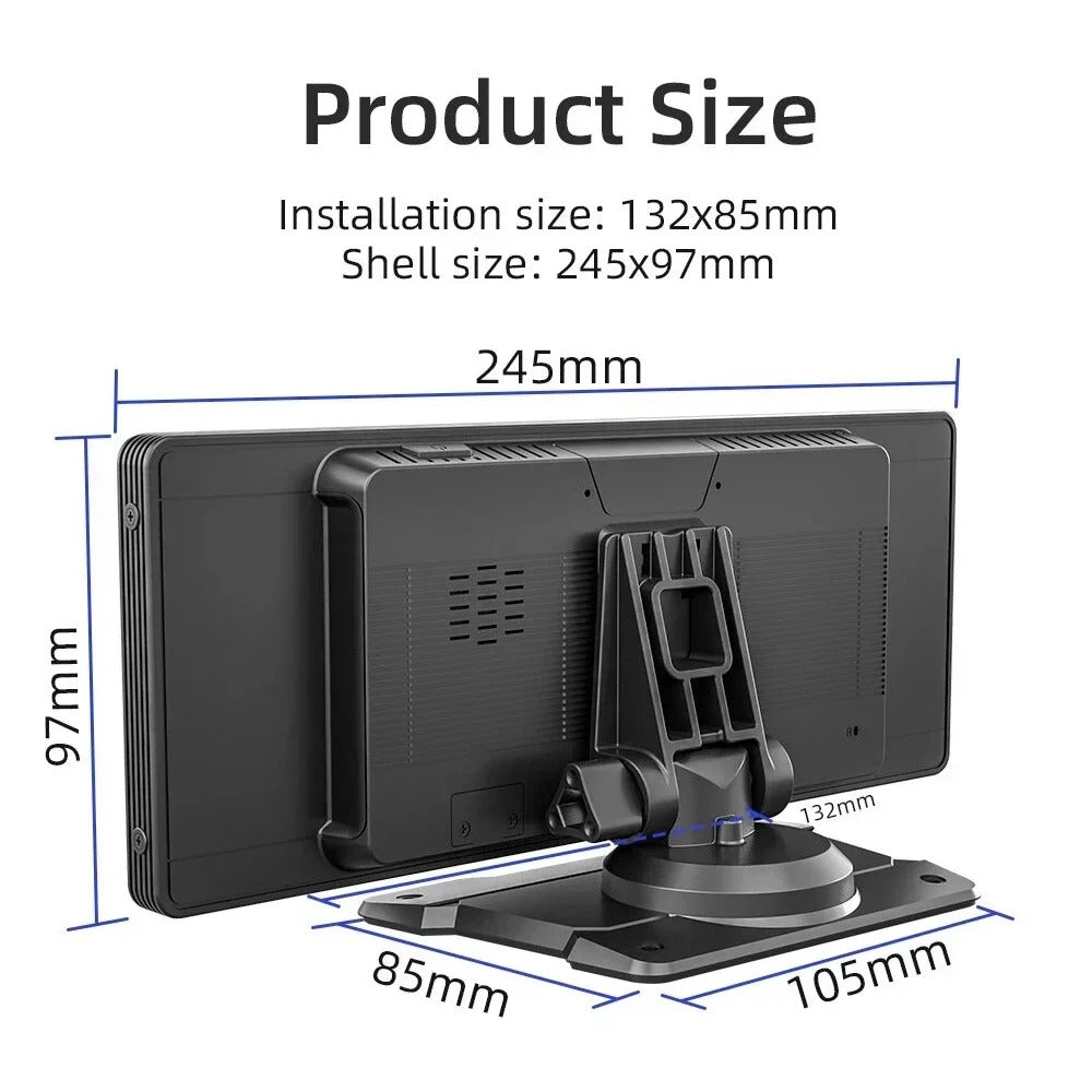 10.26” Universal Car Radio Screen with Wireless CarPlay & Android Auto