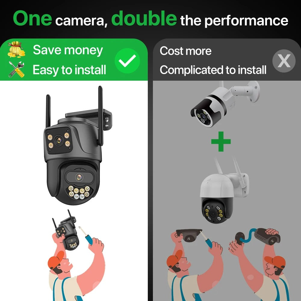 6K 9MP HD IP Outdoor Security Camera