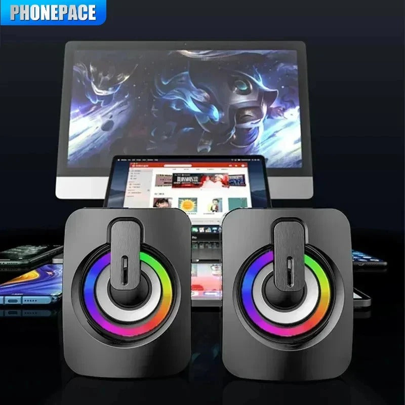 Stereo Computer Speaker with Microphone and 3.5mm Aux