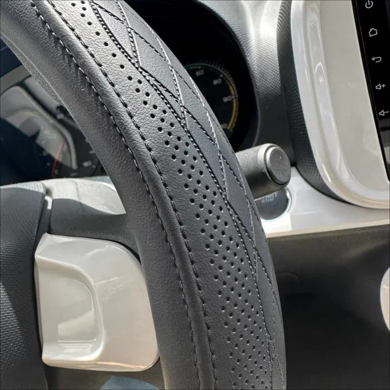 Napa Leather Car Steering Wheel Cover Universal 15 Inch Non-Slip Breathable