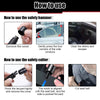 Car Safety Hammer 2-in-1 Emergency Glass Breaker & Seat Belt Cutter
