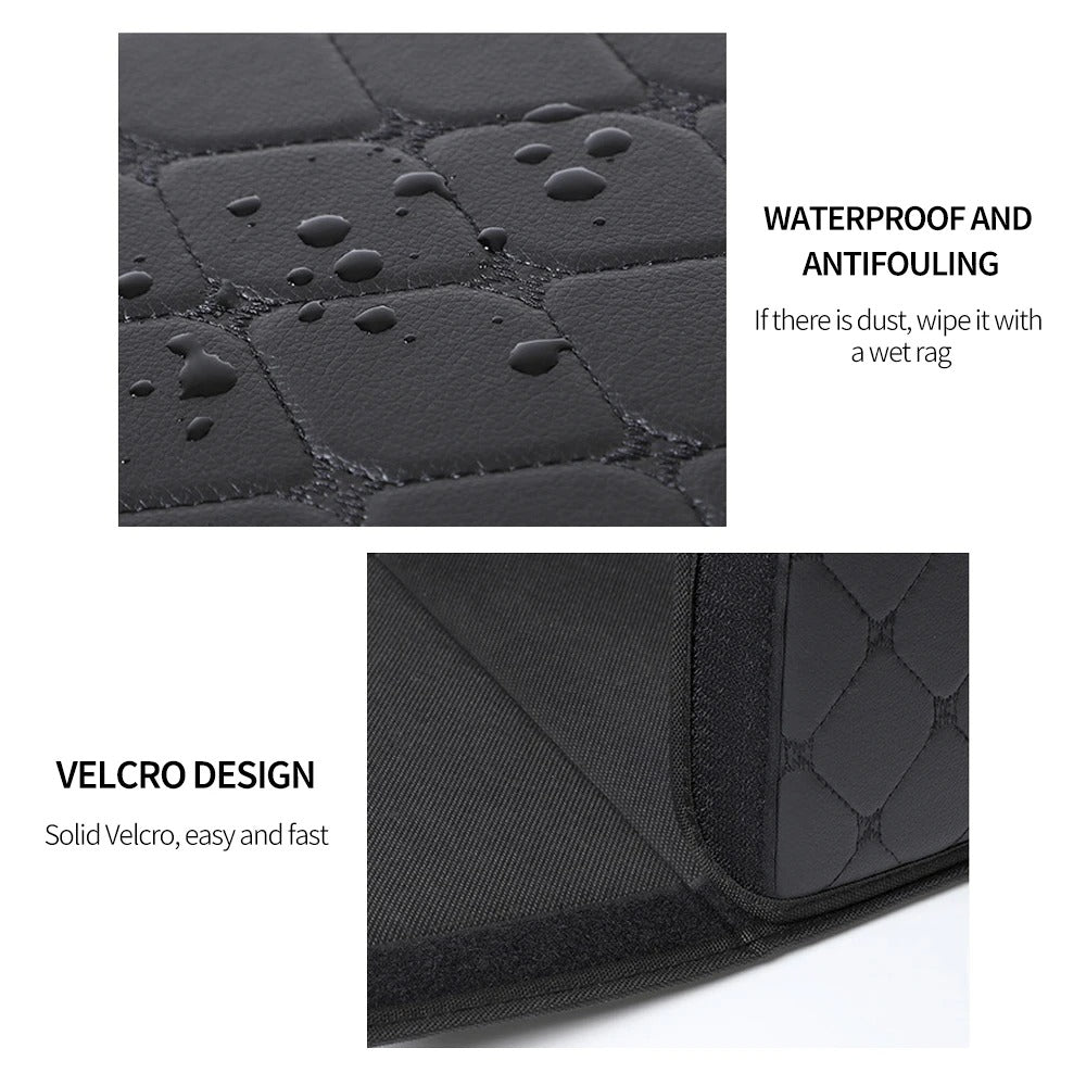 Foldable PU Leather Car Trunk Storage Box Organizer Portable Multiuse Storage Bag