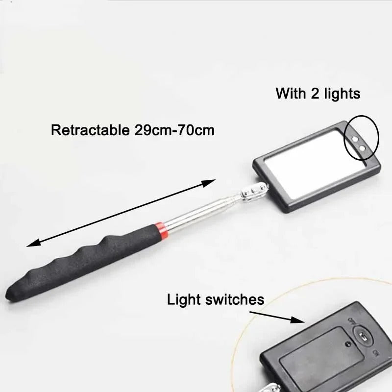 360° Inspection Mirror with LED Light