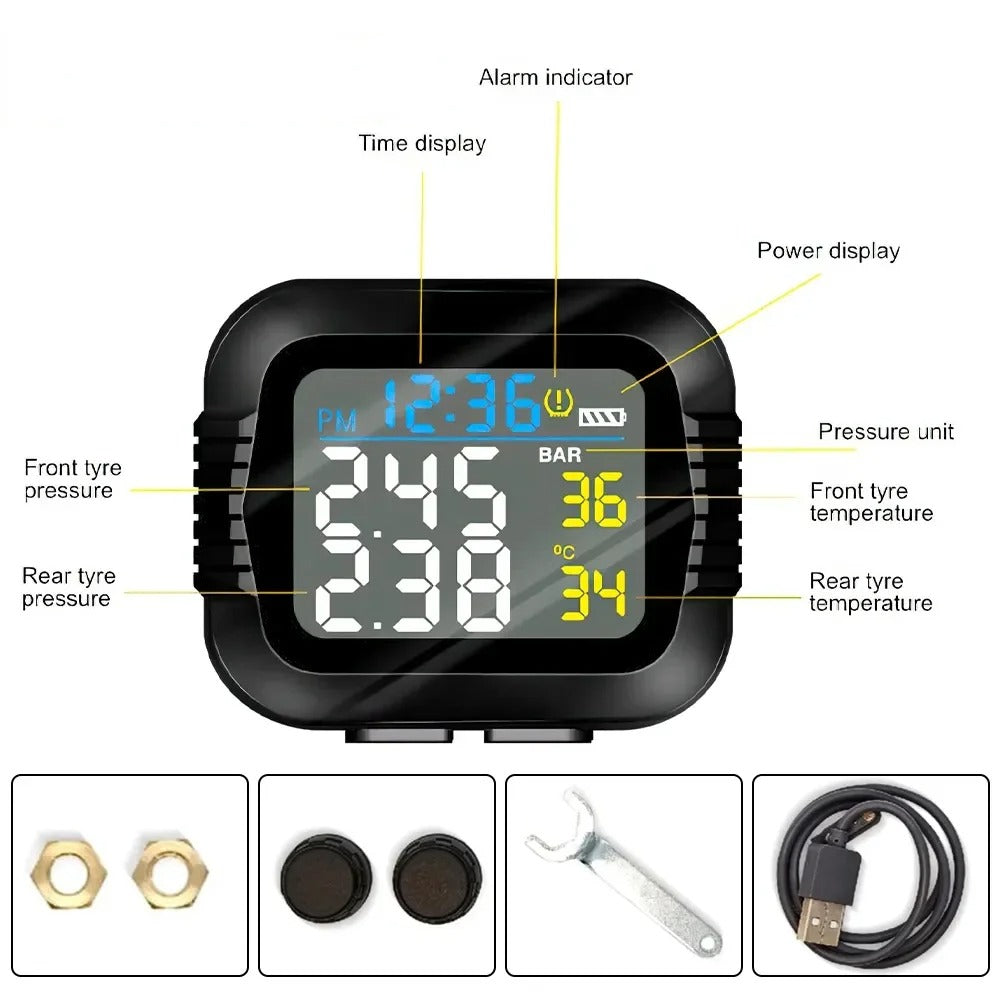 Motorcycle TPMS Tire Pressure Monitoring System