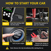 6000A Car Jump Starter with Air Compressor and LCD Display 21800mAh