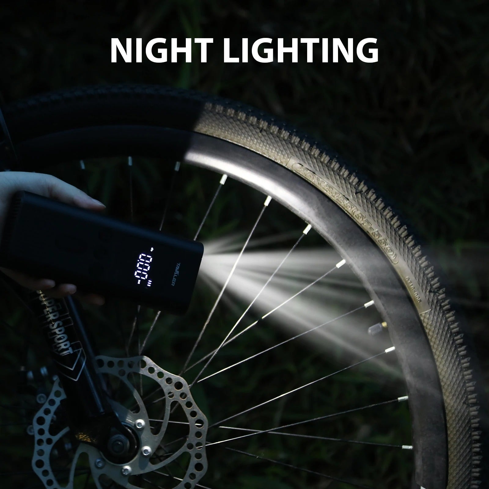 150PSI Wireless Portable Tire Inflator Electric Air Pump for Car Bicycle Motorcycle