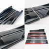 Universal Car Side Skirt Winglet Splitters 8PCS Lip Spoiler Kit for BMW Audi VW Honda Benz