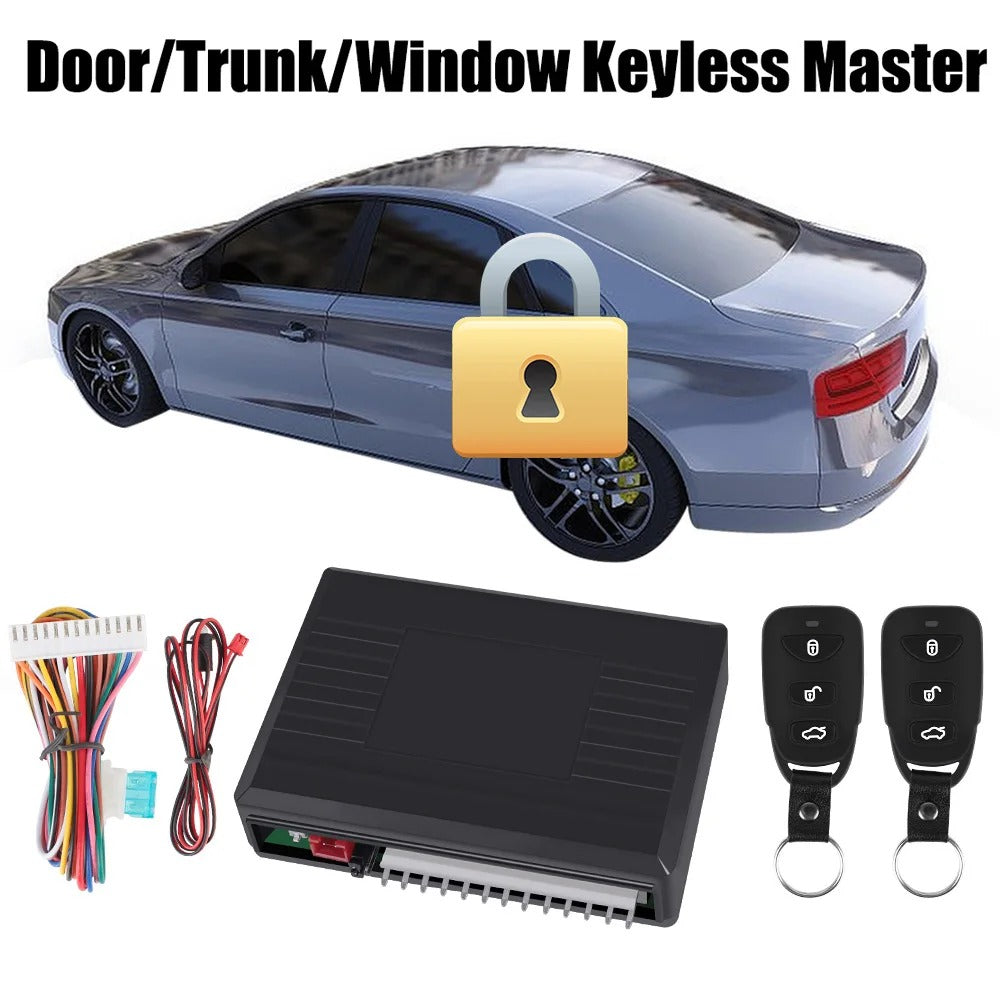 Car Remote Central Locking System with Keyless Entry and Alarm Security Kit