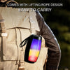 Portable Wireless Bluetooth Speaker with RGB LED Lights and TF USB Support