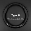 Universal Carbon Fiber Leather Steering Wheel Cover Non Slip Sport Grip