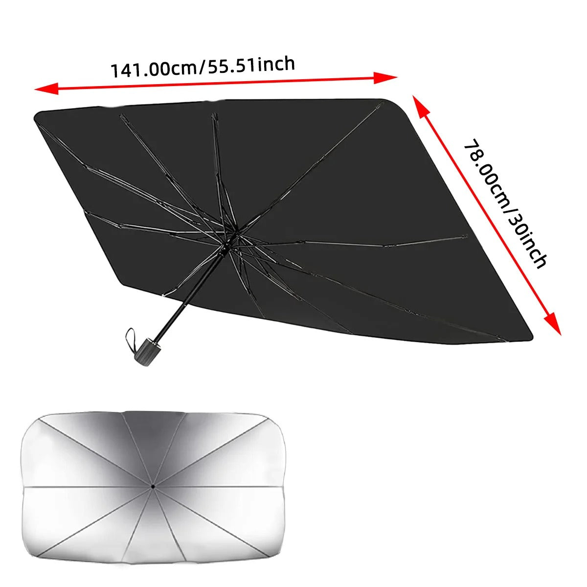 Retractable Car Windshield Sunshade Visor Heat Insulation UV Block Cover
